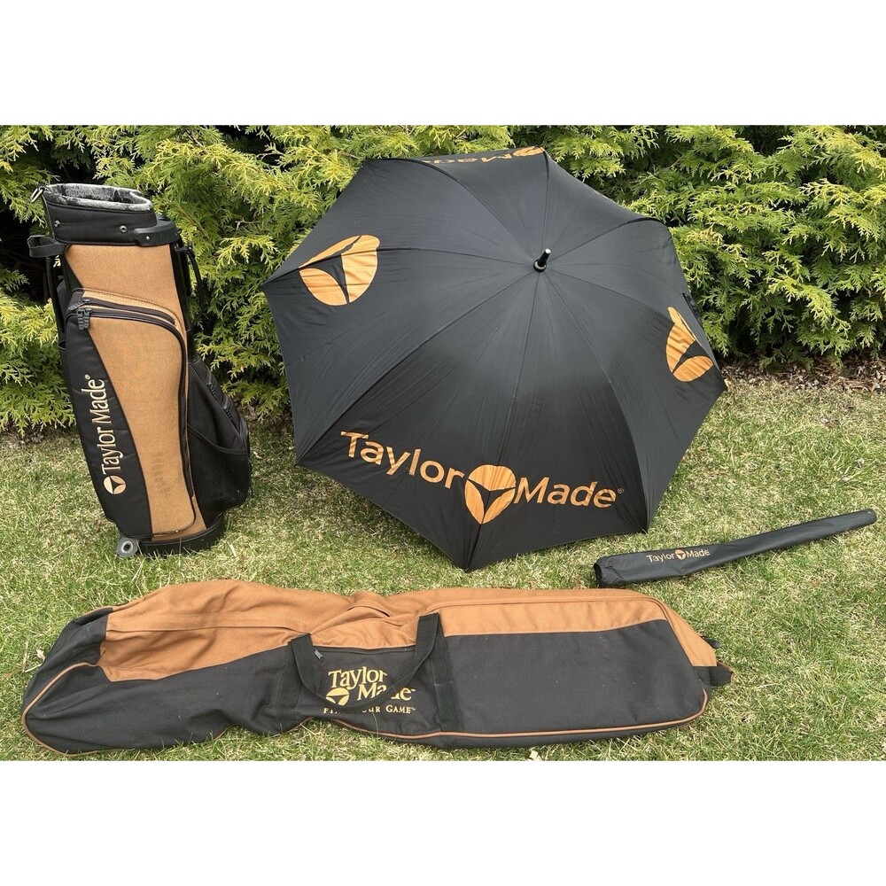 TaylorMade Burner VTG Golf Bag, Travel Bag & Umbrella